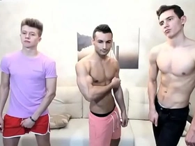 Three beautiful and sexy boys