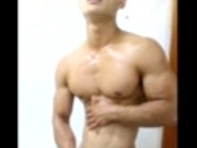 Sexy asian muscle male